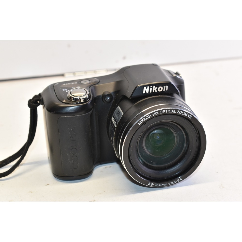 Nikon Coolpix L100 Digital Camera Black 15x Optical Zoom VR For‎ Parts/ AS IS